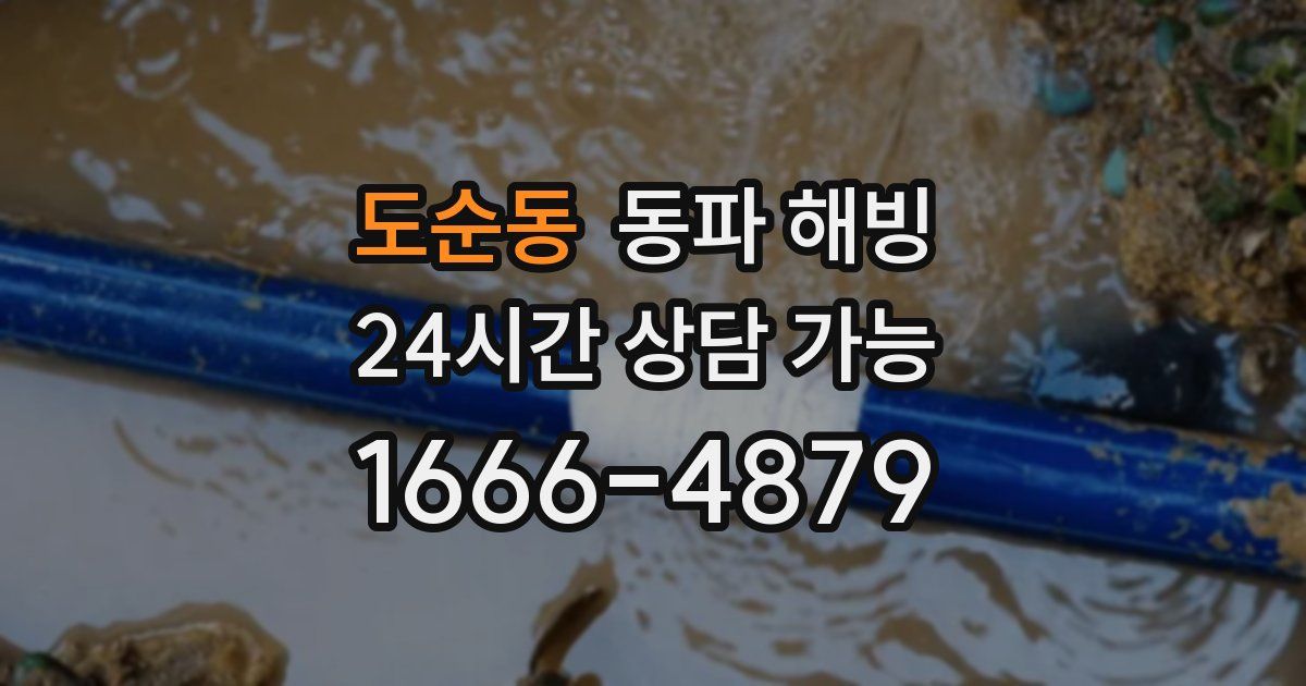 도순동 동파 해빙