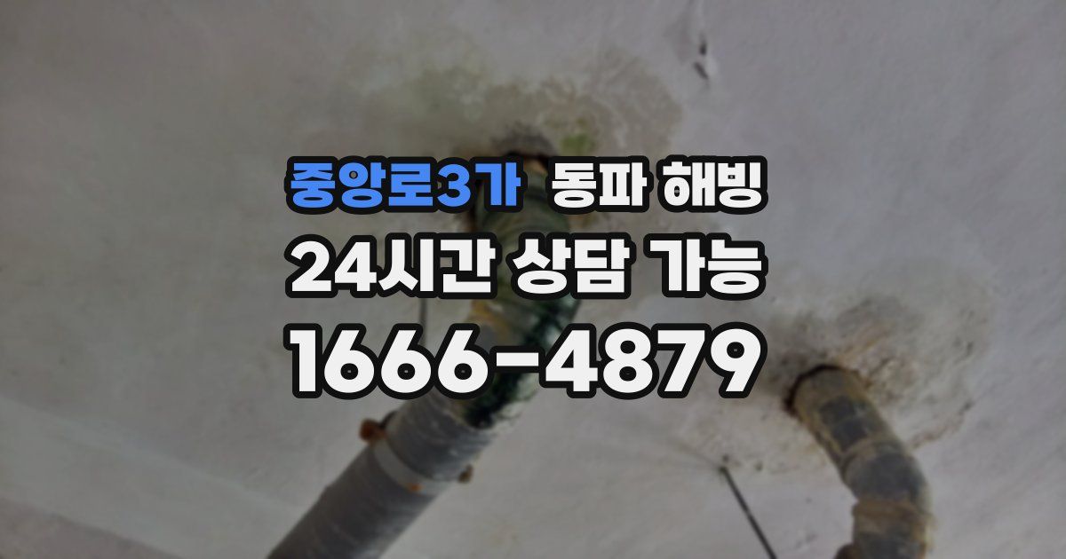 중앙로3가 동파 해빙