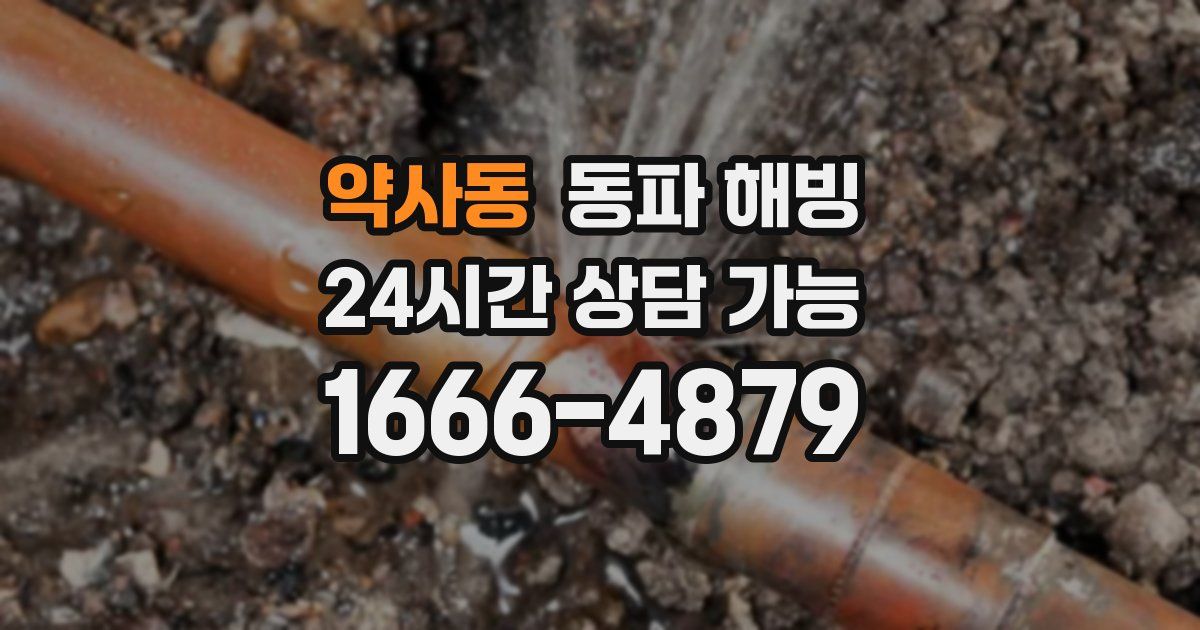 약사동 동파 해빙