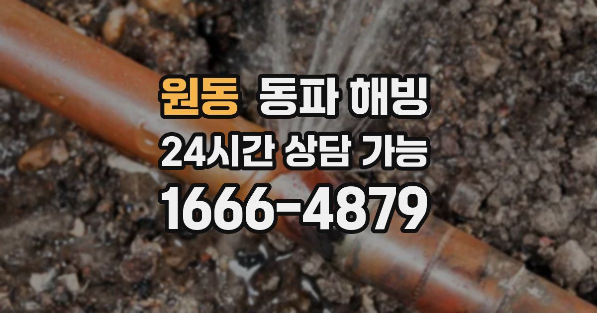 원동 동파 해빙