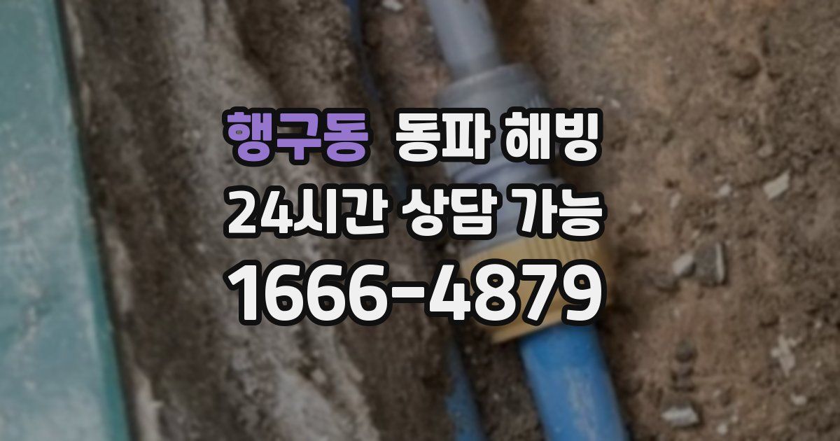 행구동 동파 해빙