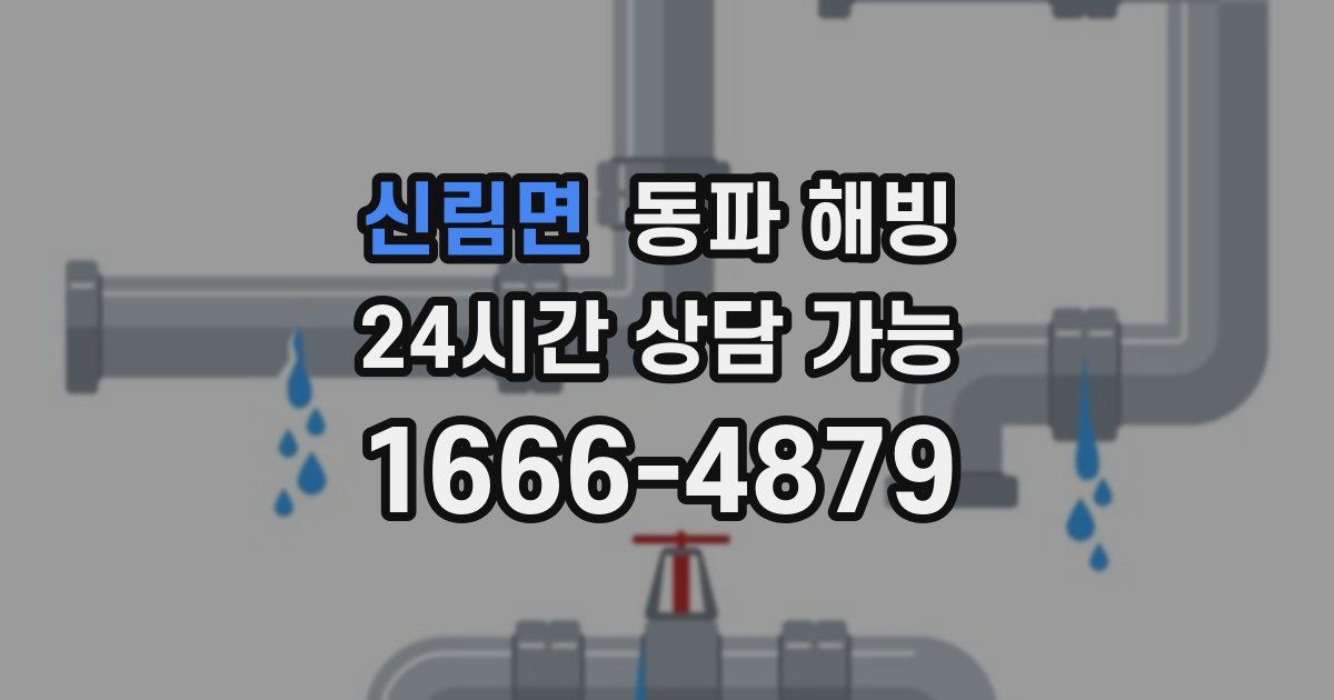 신림면 동파 해빙