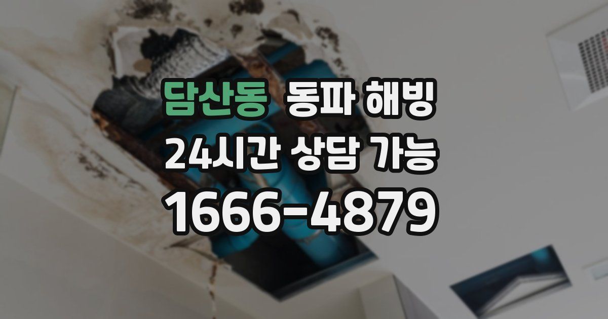 담산동 동파 해빙