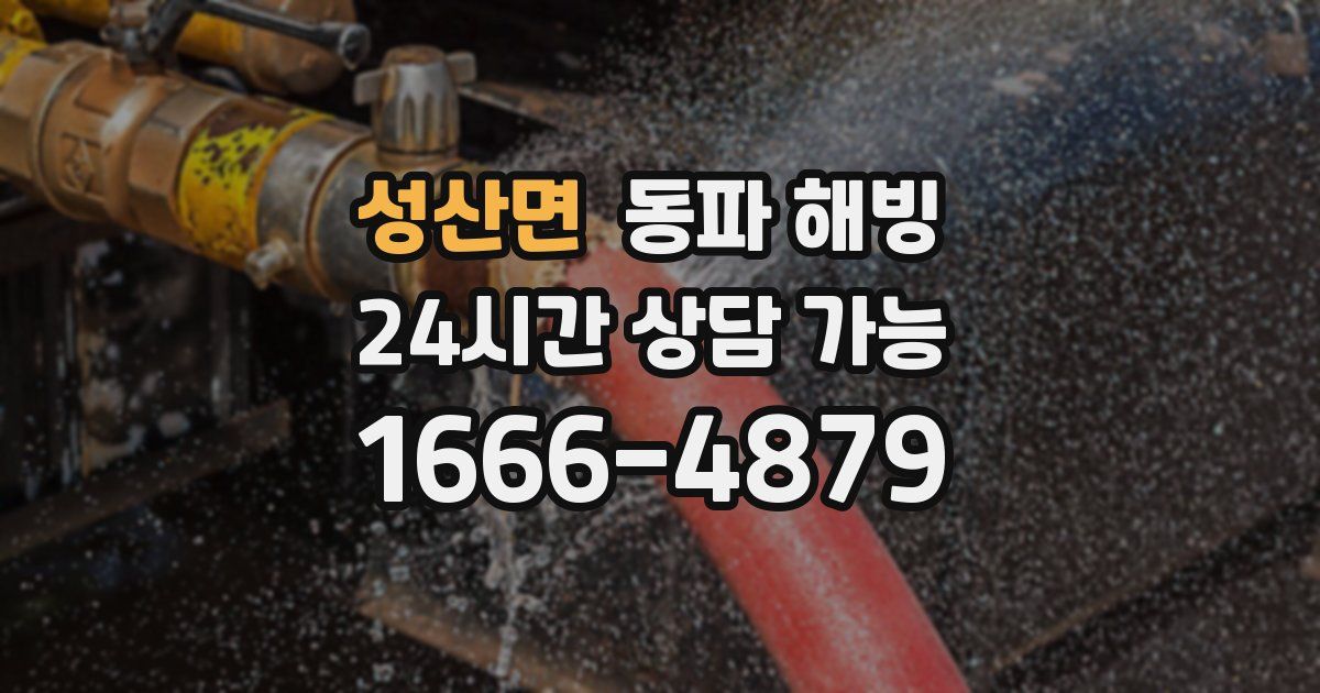 성산면 동파 해빙