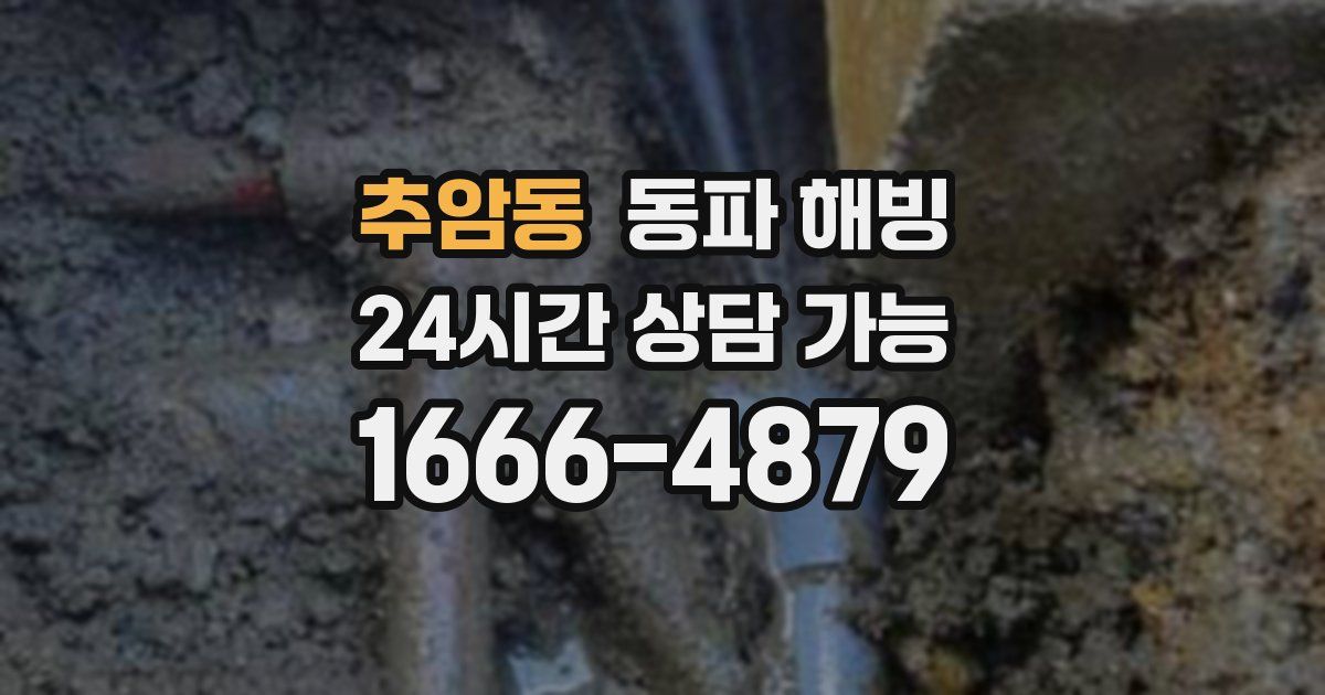 추암동 동파 해빙