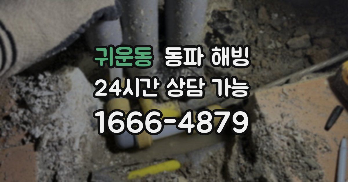 귀운동 동파 해빙