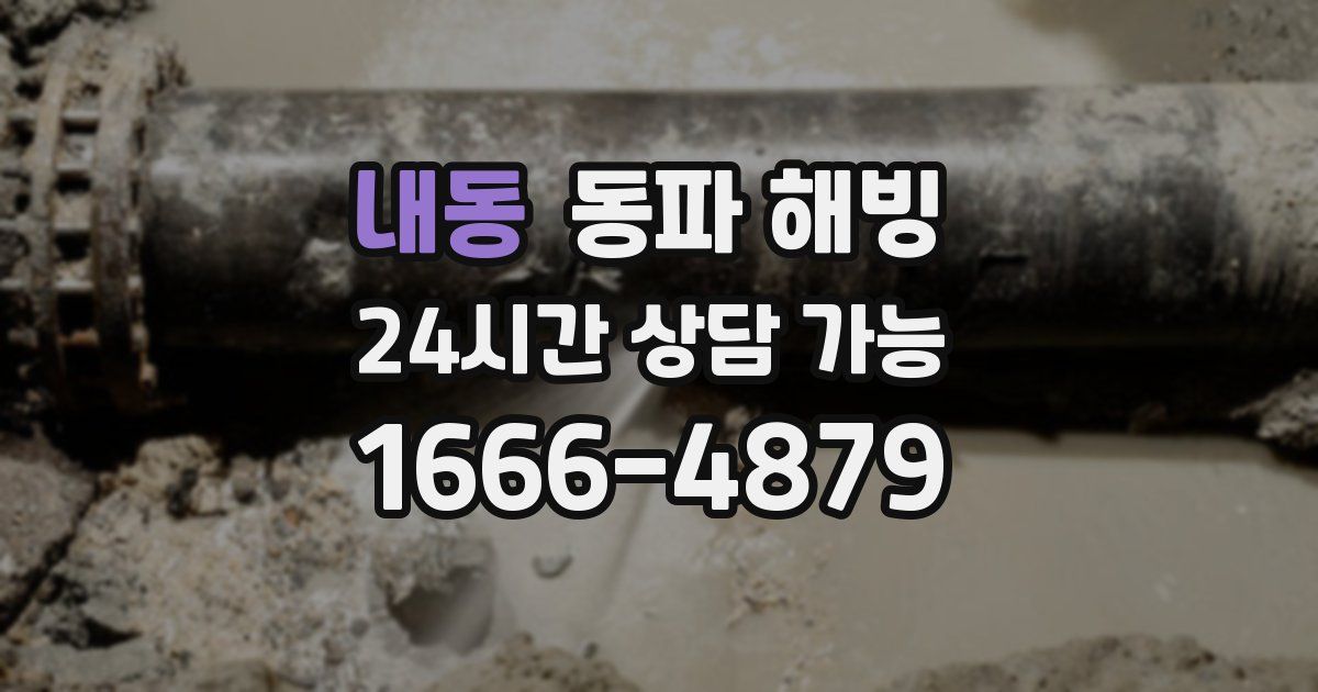 내동 동파 해빙