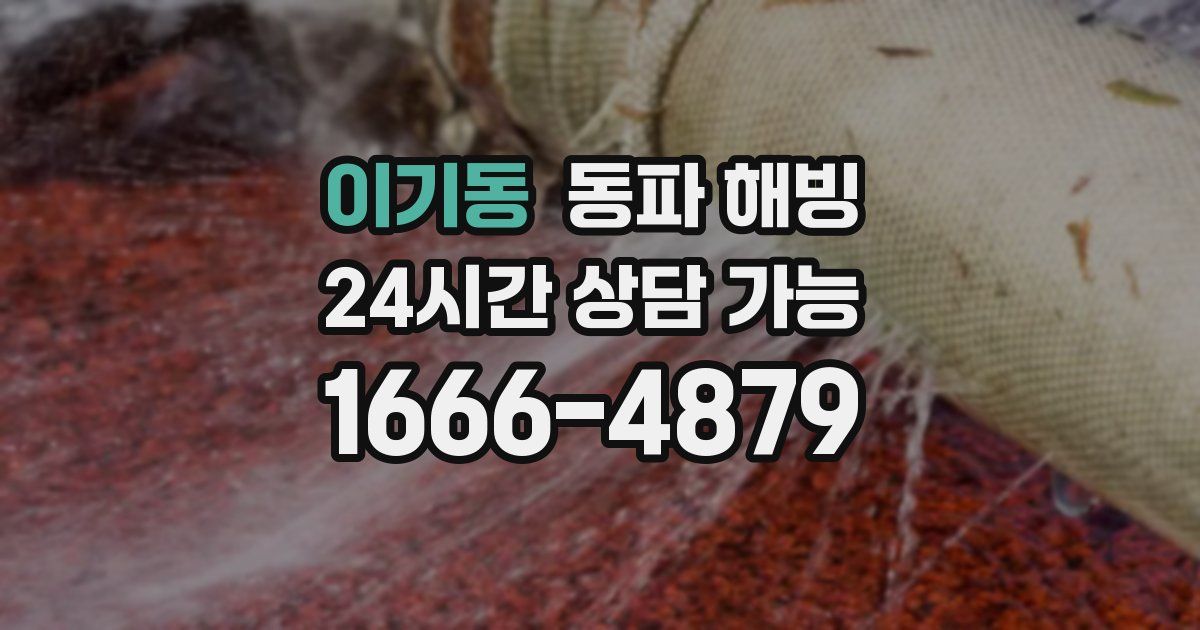 이기동 동파 해빙