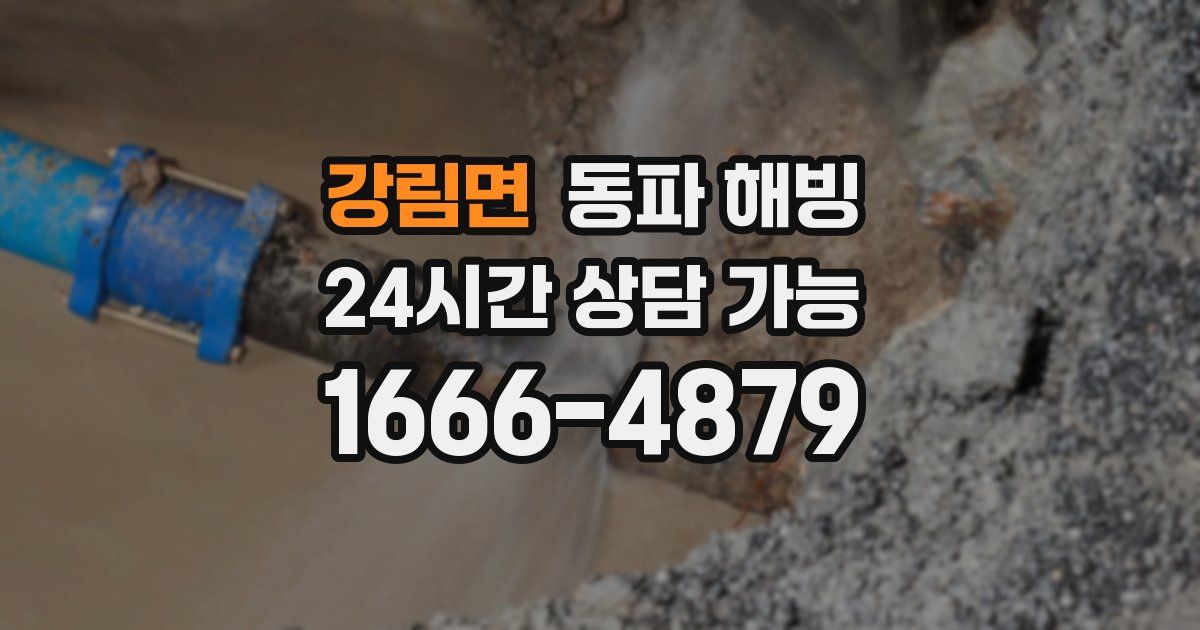 강림면 동파 해빙