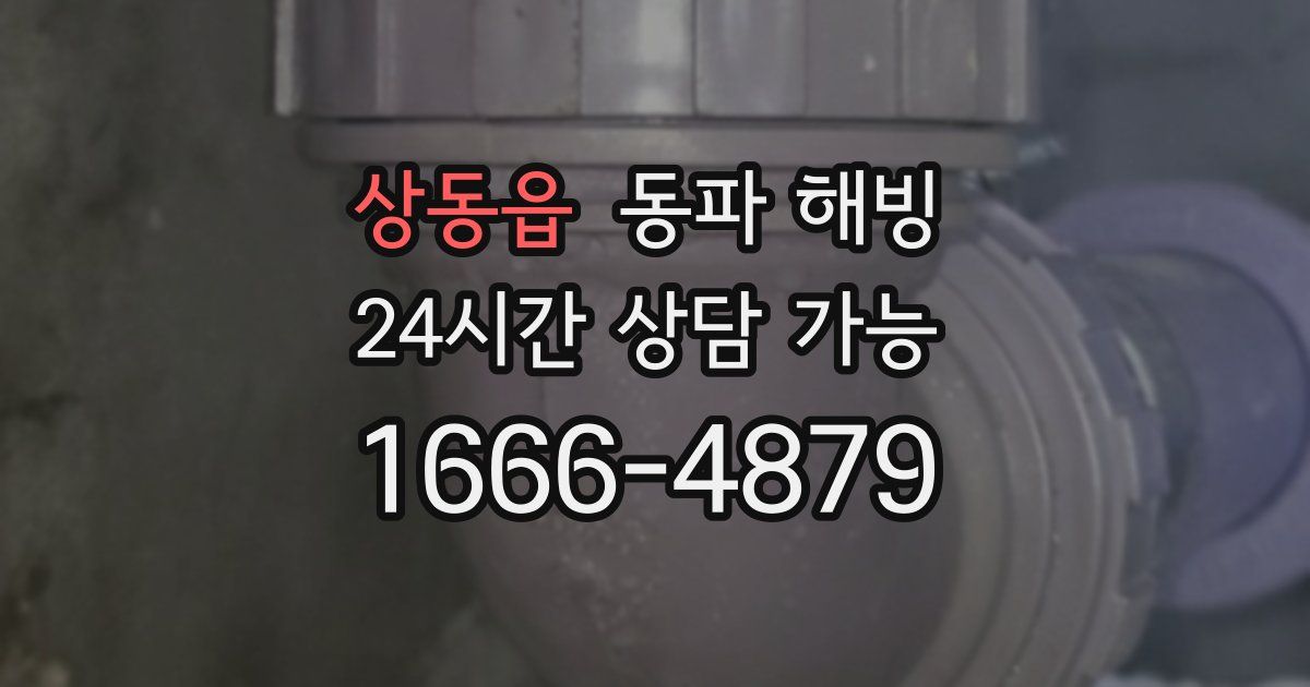 상동읍 동파 해빙