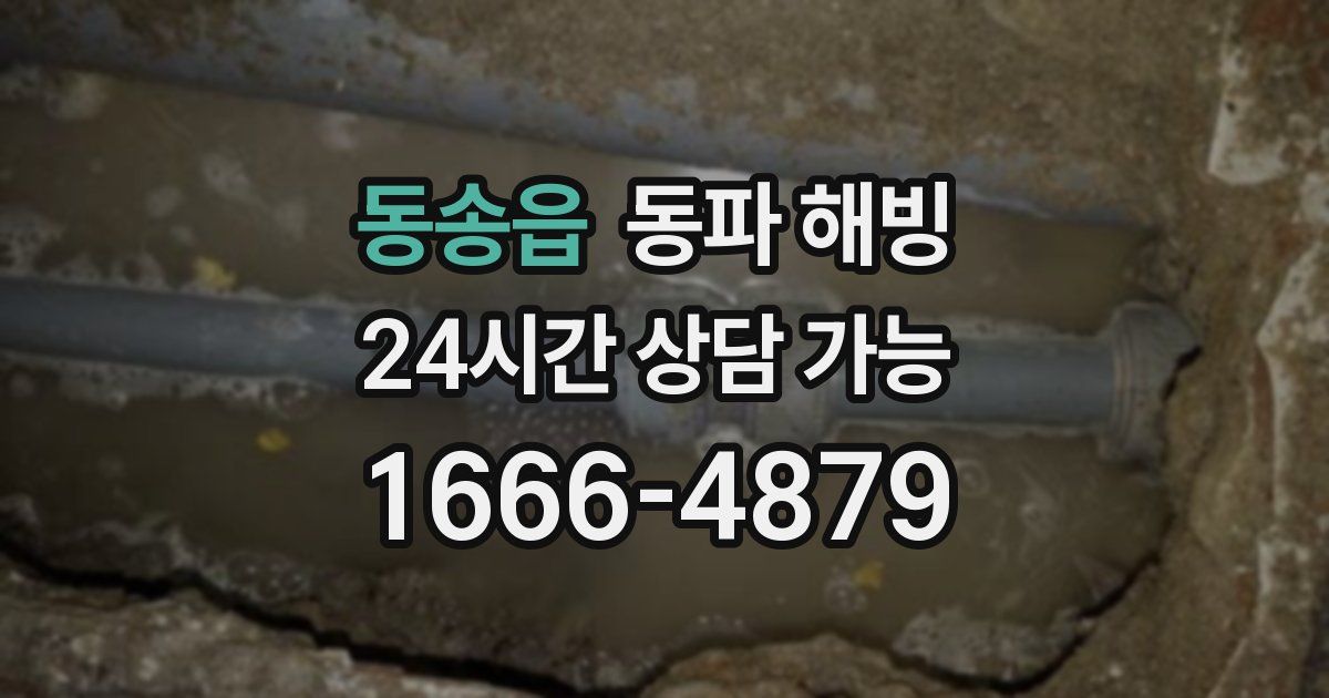 동송읍 동파 해빙