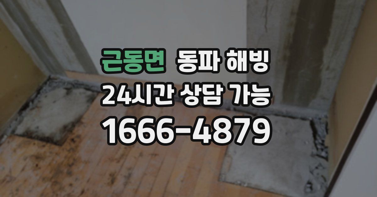 근동면 동파 해빙