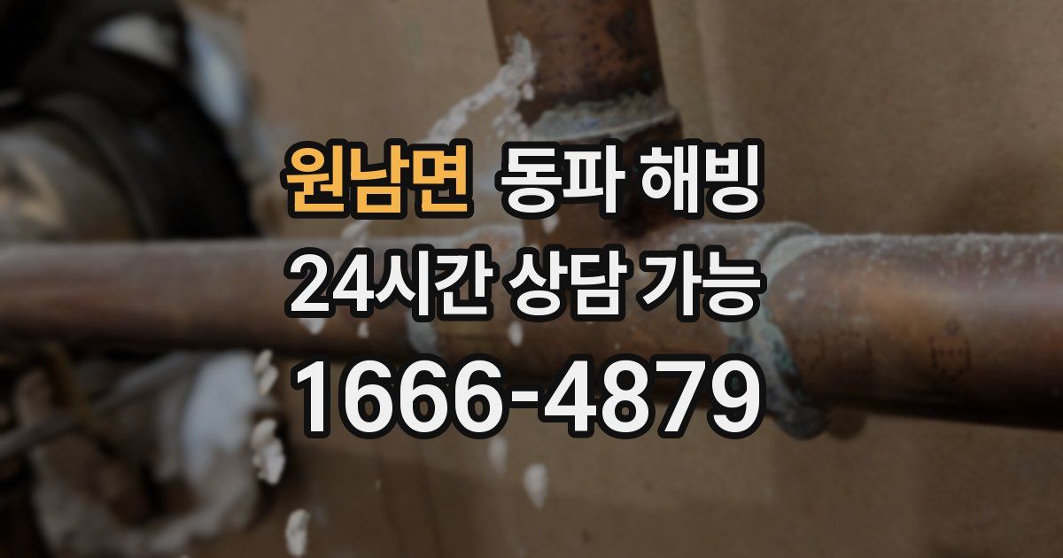 원남면 동파 해빙