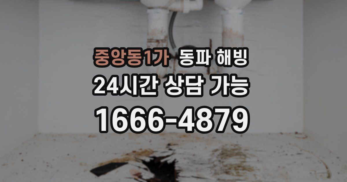 중앙동1가 동파 해빙