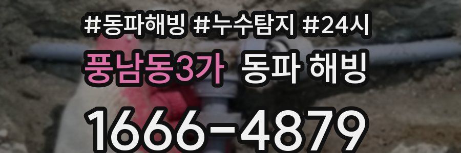 풍남동3가 동파