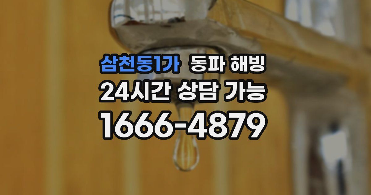 삼천동1가 동파 해빙