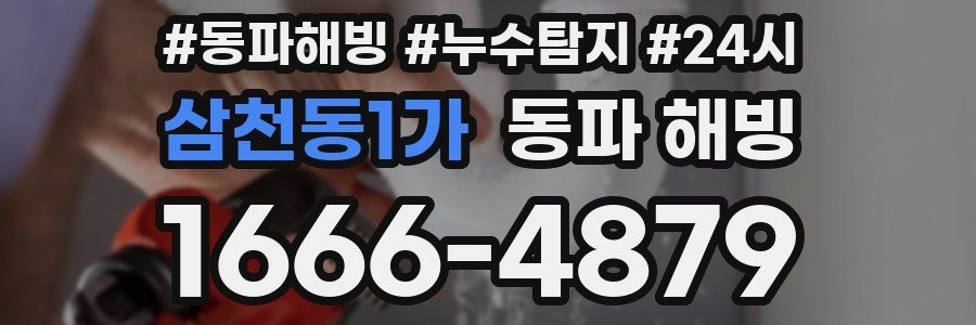 삼천동1가 동파