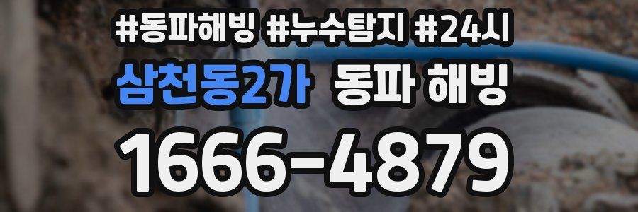 삼천동2가 동파