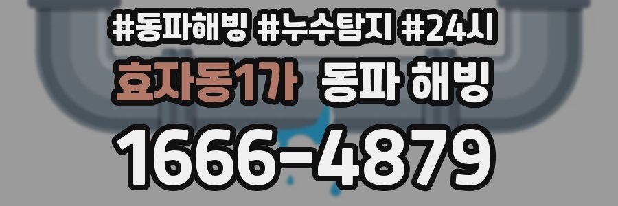 효자동1가 동파