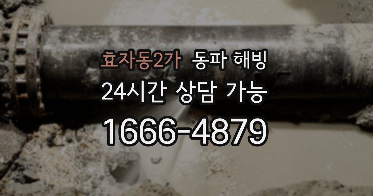 효자동2가 동파 해빙