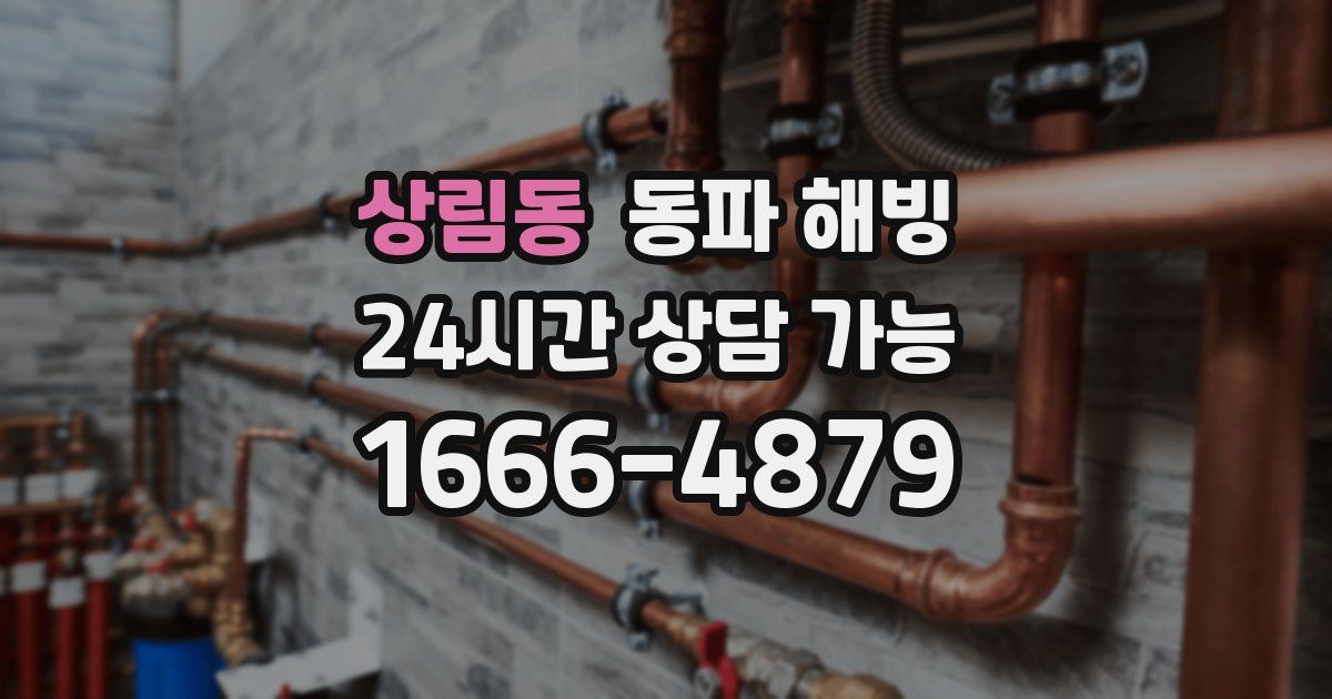 상림동 동파 해빙