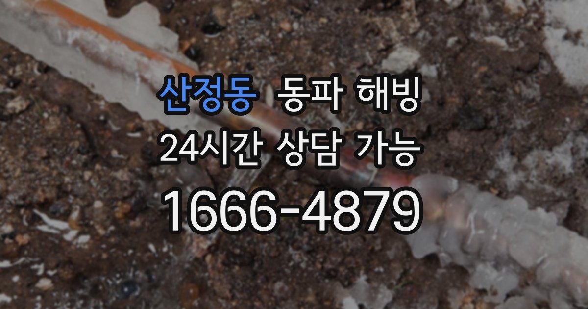 산정동 동파 해빙