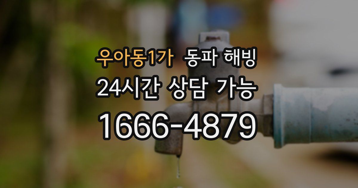 우아동1가 동파 해빙