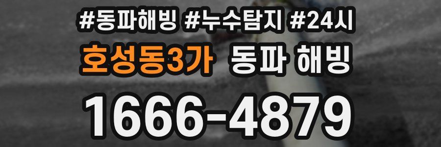 호성동3가 동파