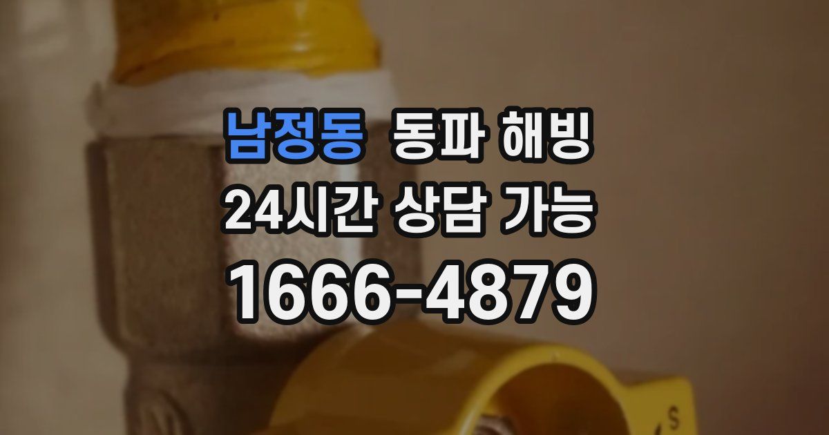 남정동 동파 해빙