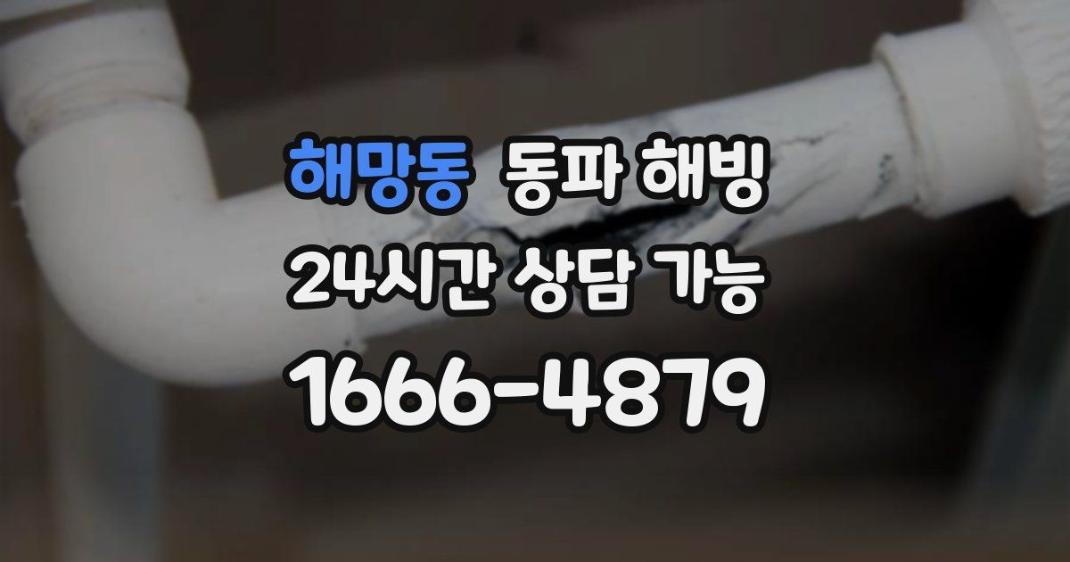 해망동 동파 해빙