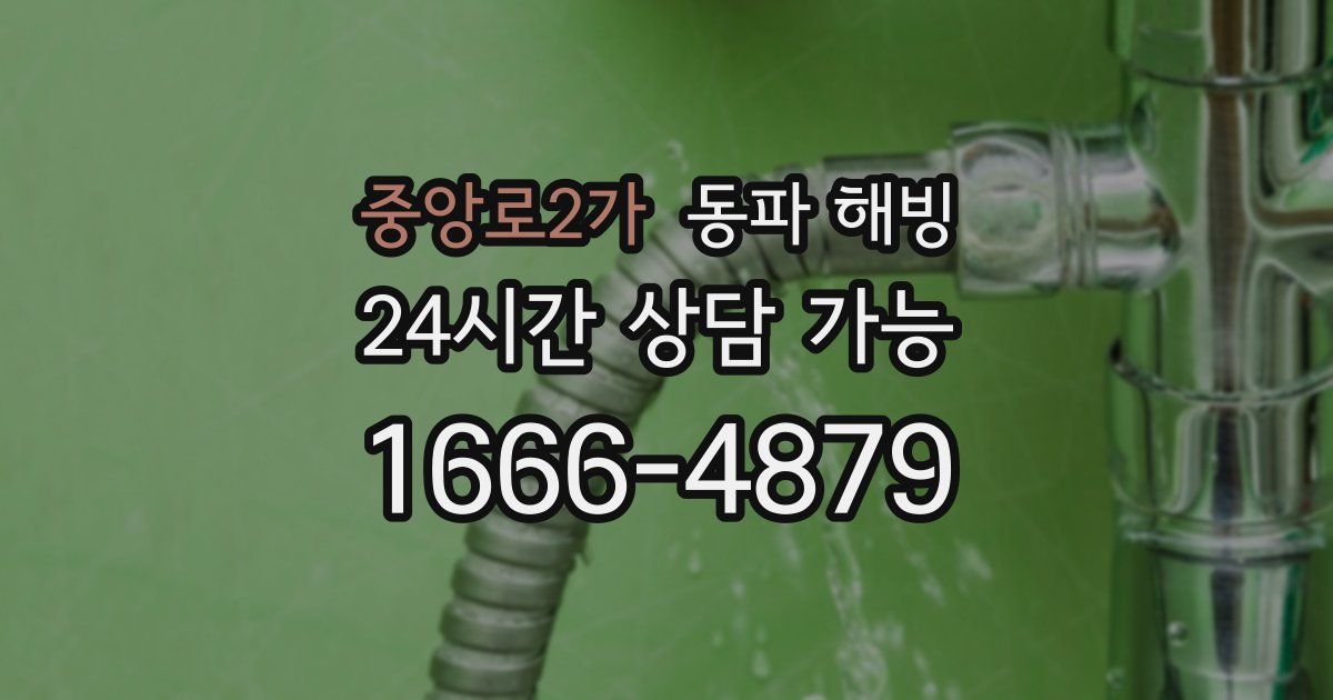 중앙로2가 동파 해빙