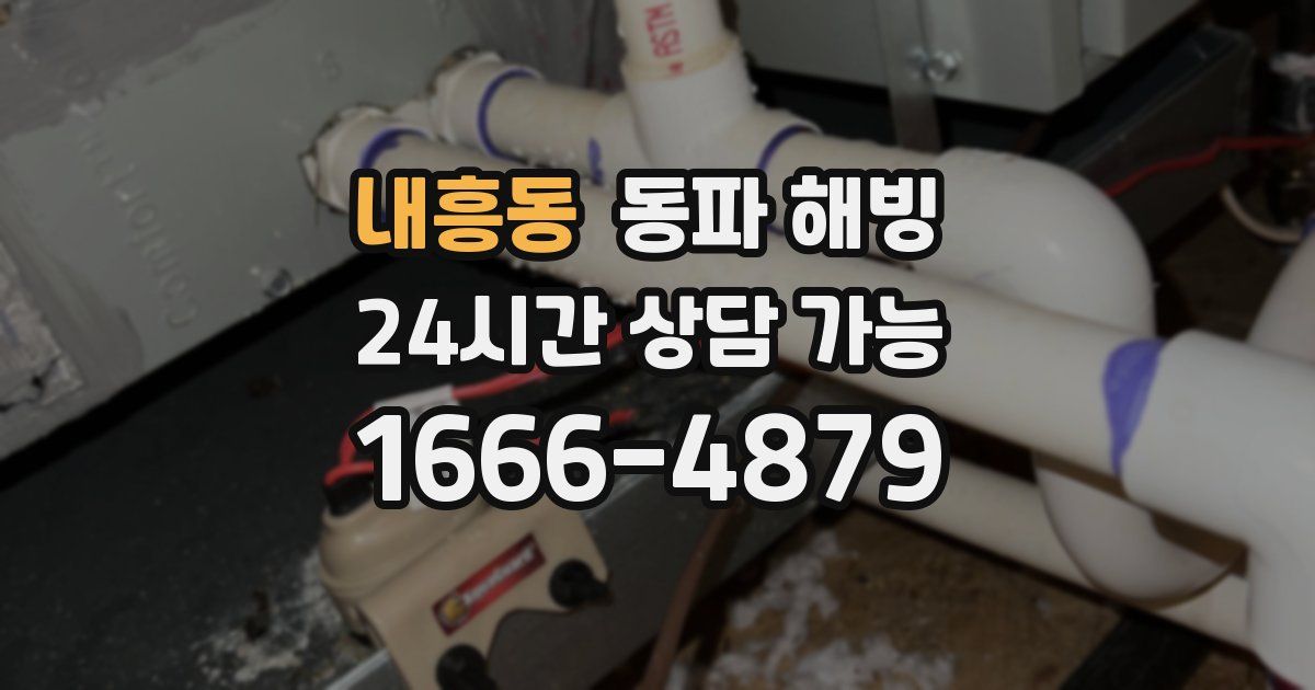 내흥동 동파 해빙