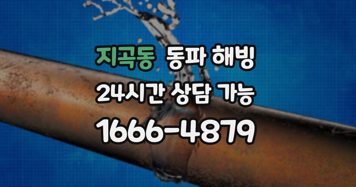 지곡동 동파 해빙