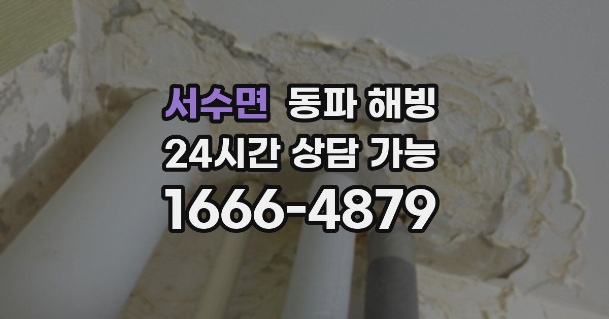 서수면 동파 해빙