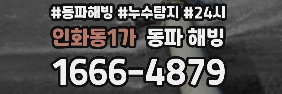 인화동1가 동파