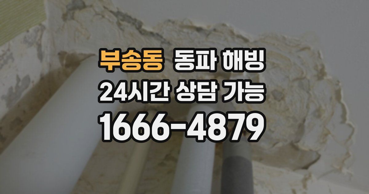 부송동 동파 해빙