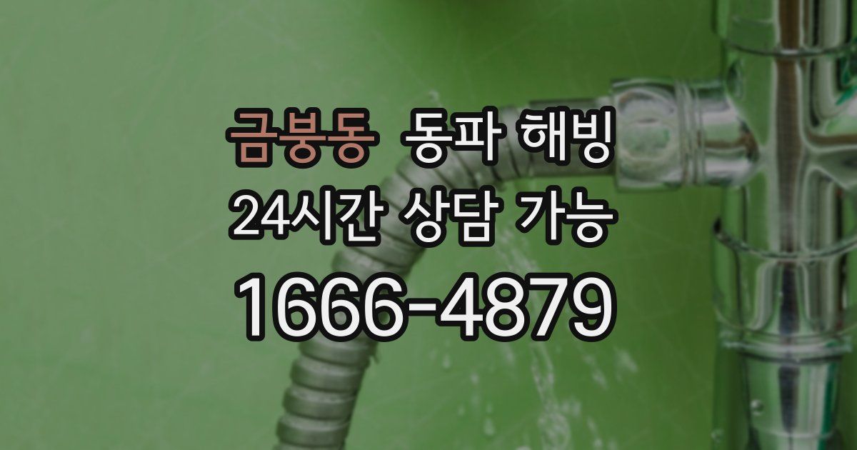 금붕동 동파 해빙