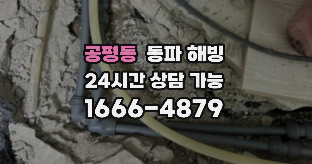 공평동 동파 해빙