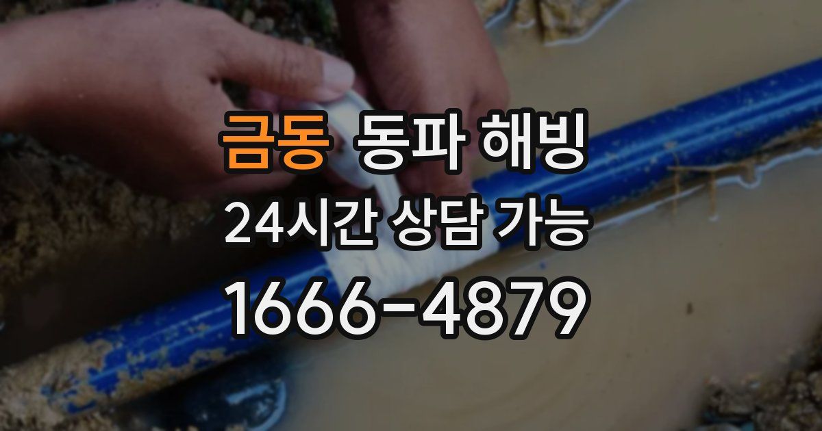 금동 동파 해빙