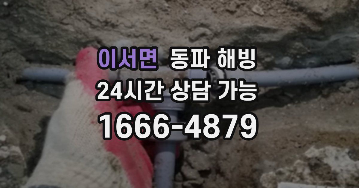 이서면 동파 해빙