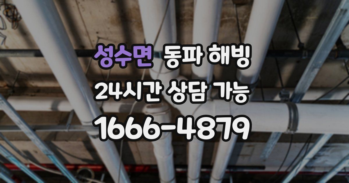 성수면 동파 해빙