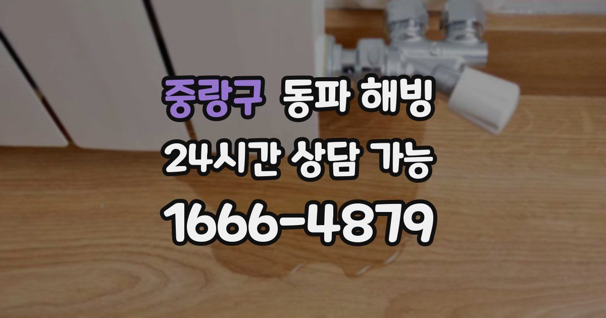 중랑구 동파 해빙