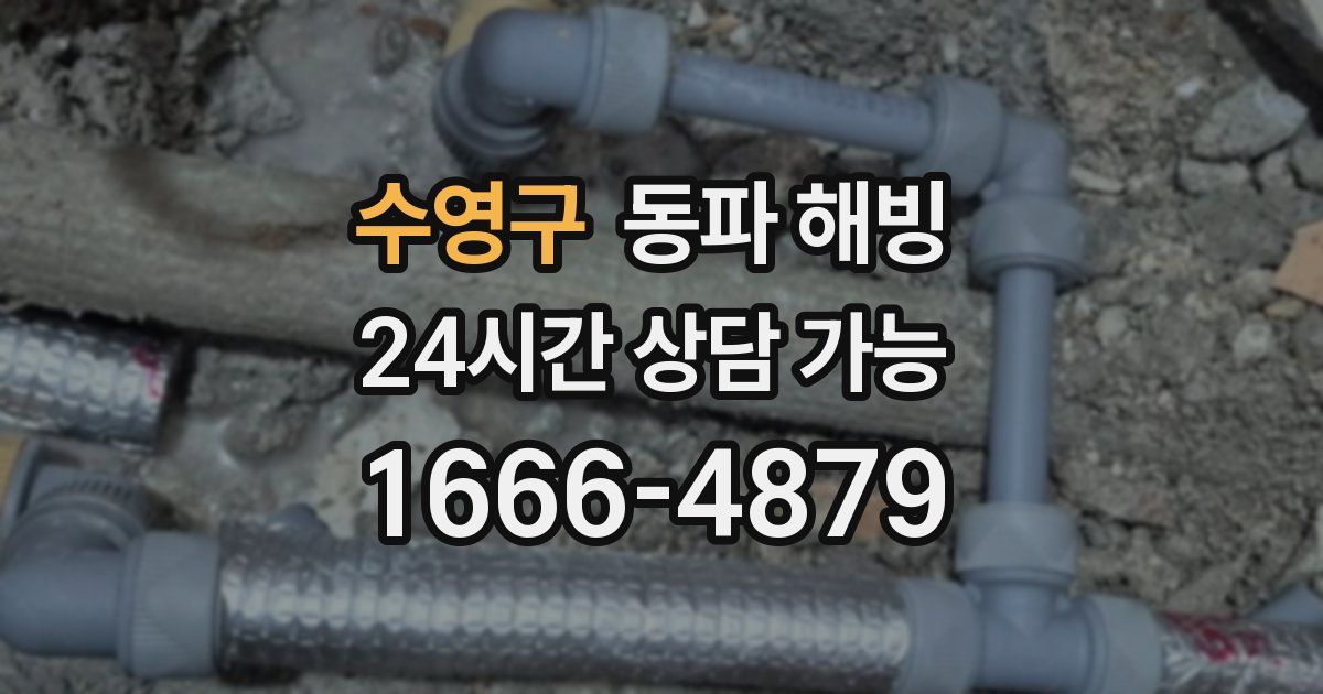 수영구 동파 해빙