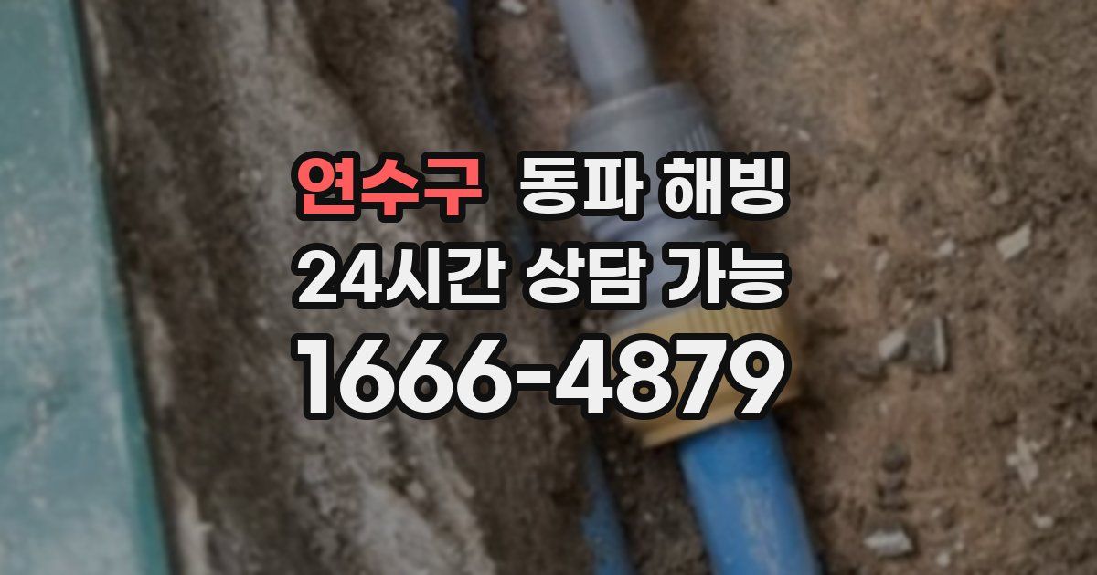 연수구 동파 해빙