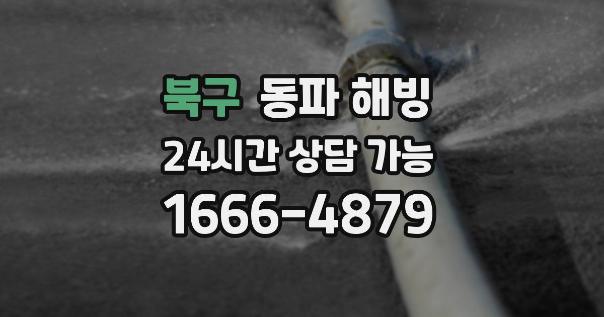 북구 동파 해빙