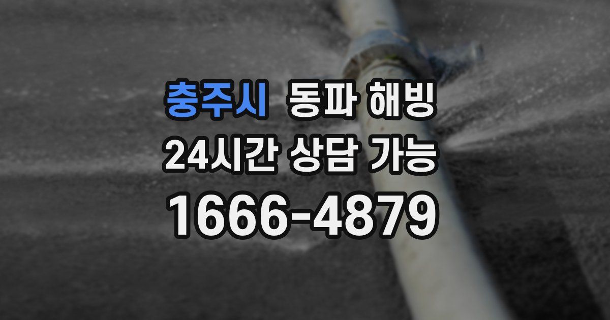 충주시 동파 해빙