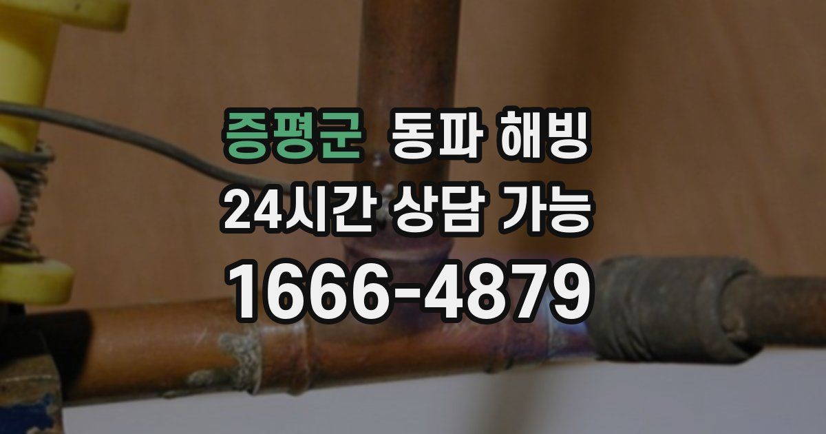 증평군 동파 해빙