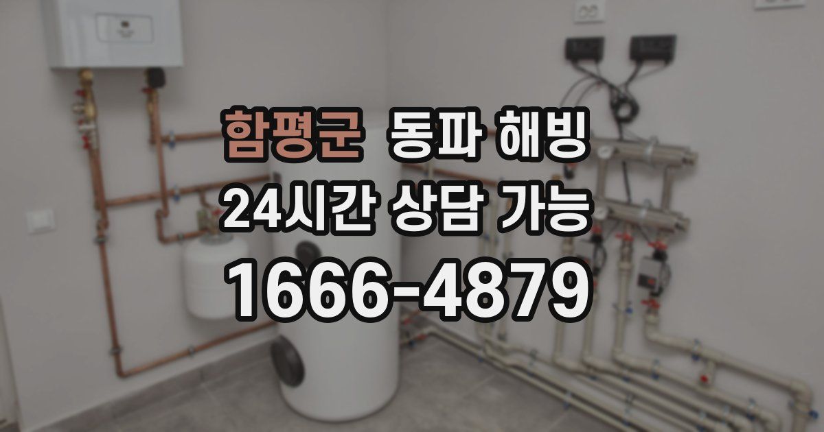 함평군 동파 해빙