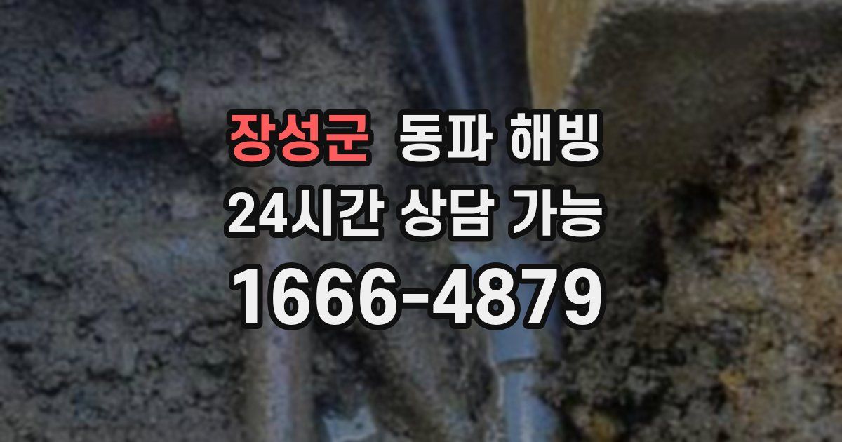 장성군 동파 해빙