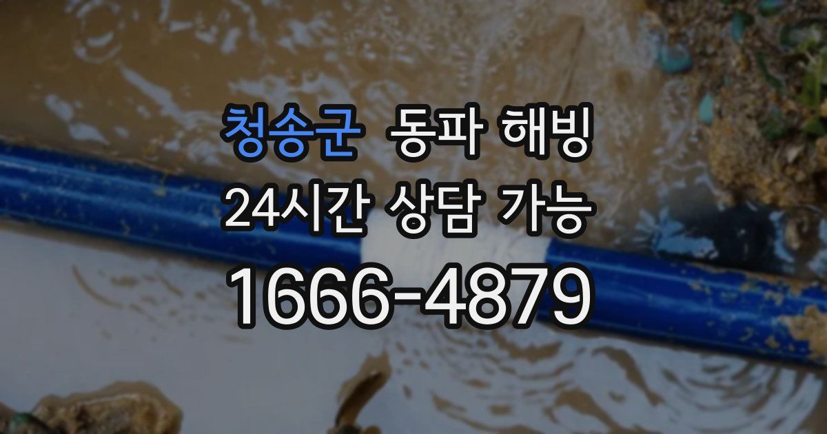 청송군 동파 해빙